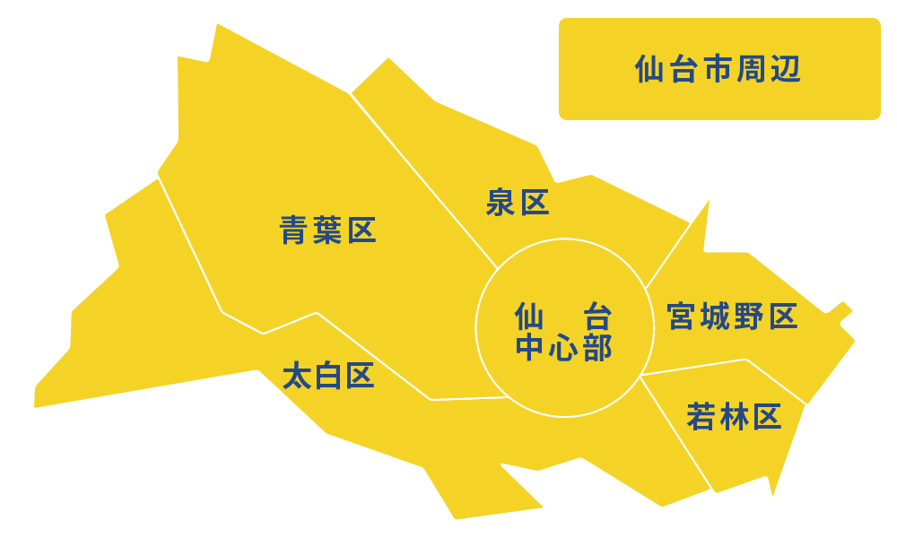 仙台市内の地図